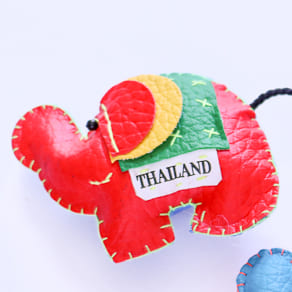 象のデフォルメマグネット タイ製 レザー 全５種