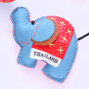 象のデフォルメマグネット タイ製 レザー 全５種