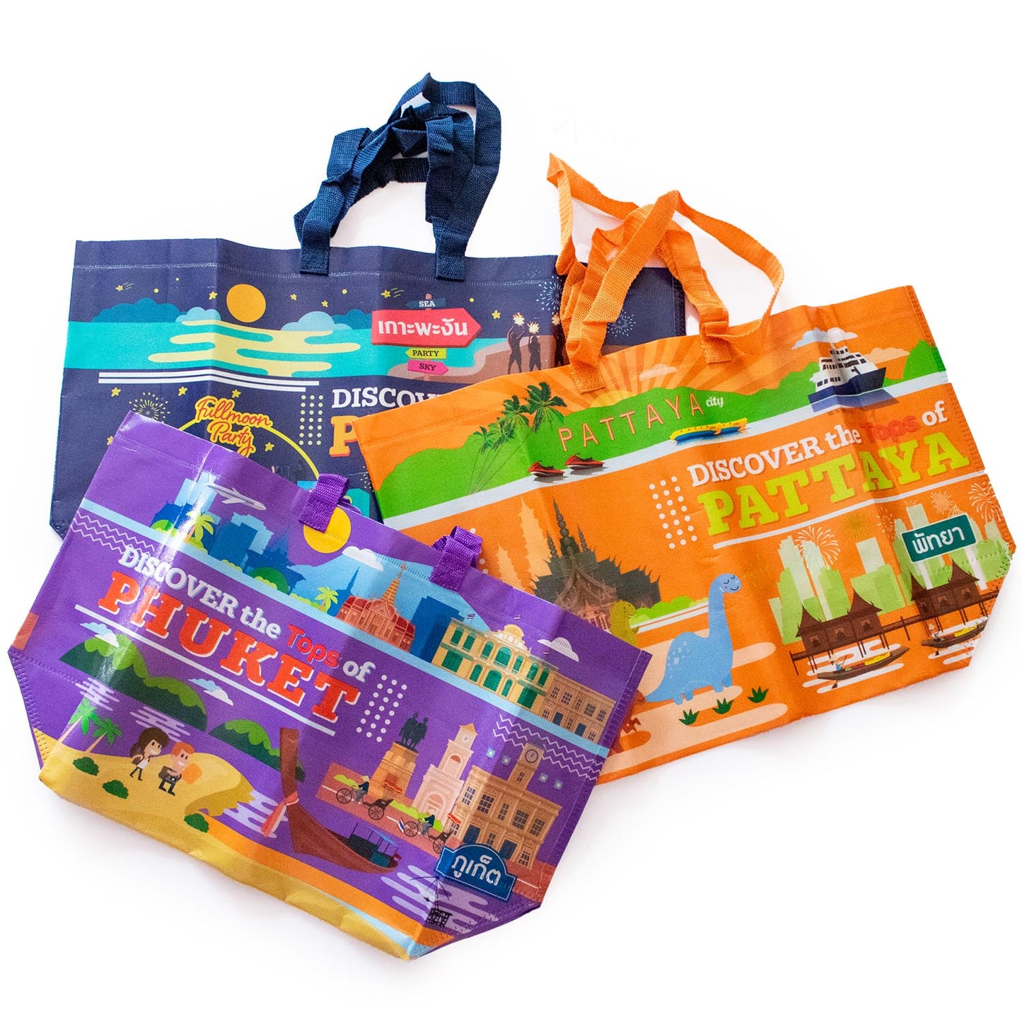 TOPS タイの名産エコバッグ② ４種・２サイズ