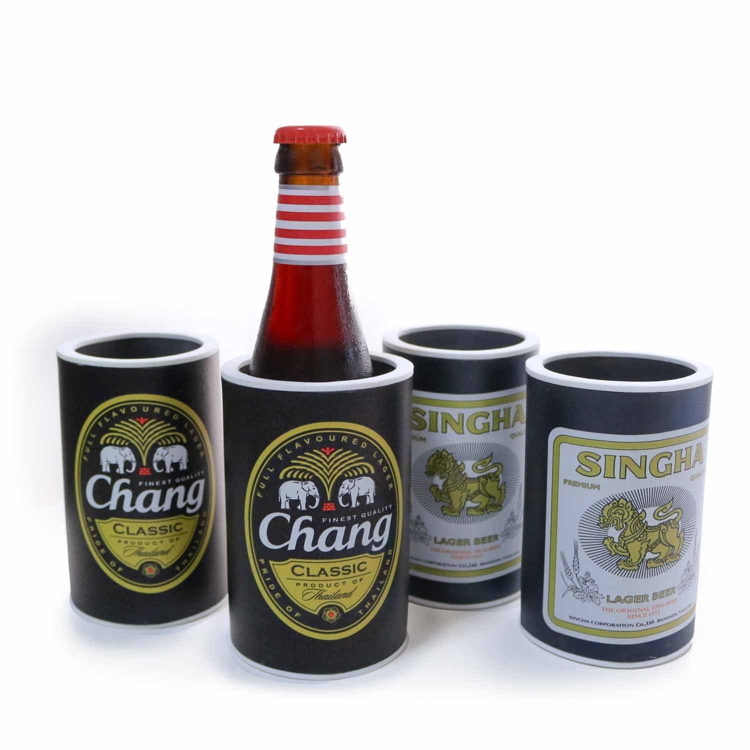 タイビール 保冷ボトルホルダー【シンハー／チャーン 全2種】中瓶対応 
