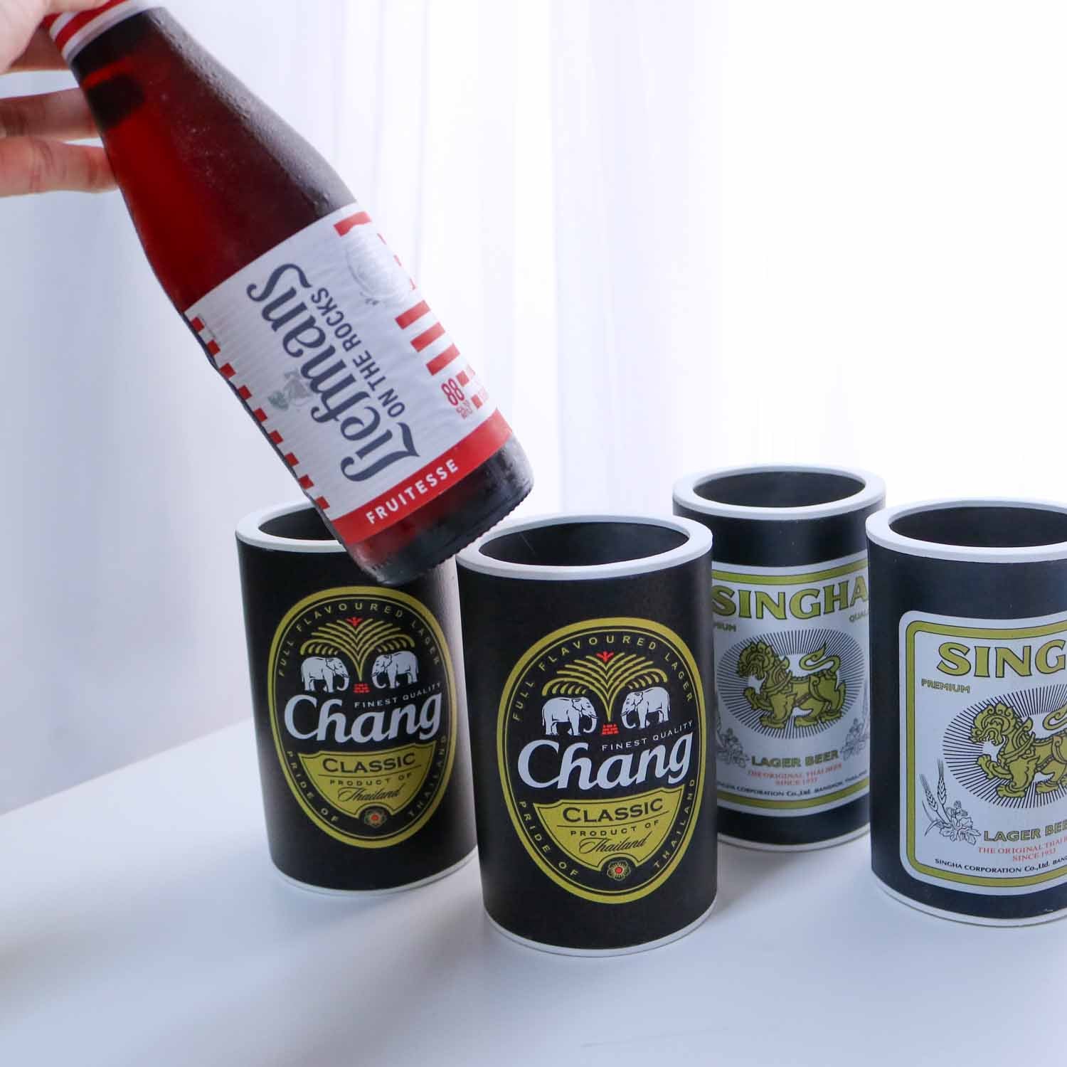 タイビール 保冷ボトルホルダー【シンハー／チャーン 全2種】中瓶対応