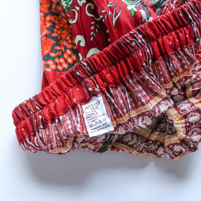 パッチワーク フレアスカート - エキゾチック柄 1