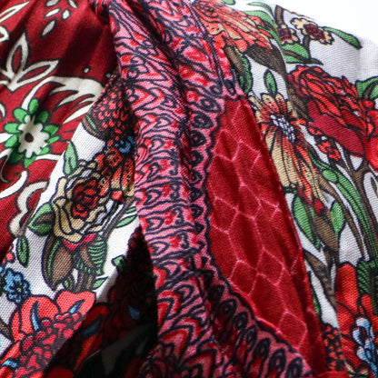 パッチワーク フレアスカート - エキゾチック柄 1