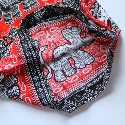 タイパンツ 赤柄 -3