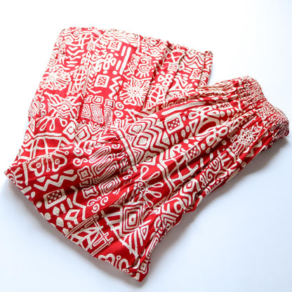 タイ製 フレアスカート - 幾何学模様1