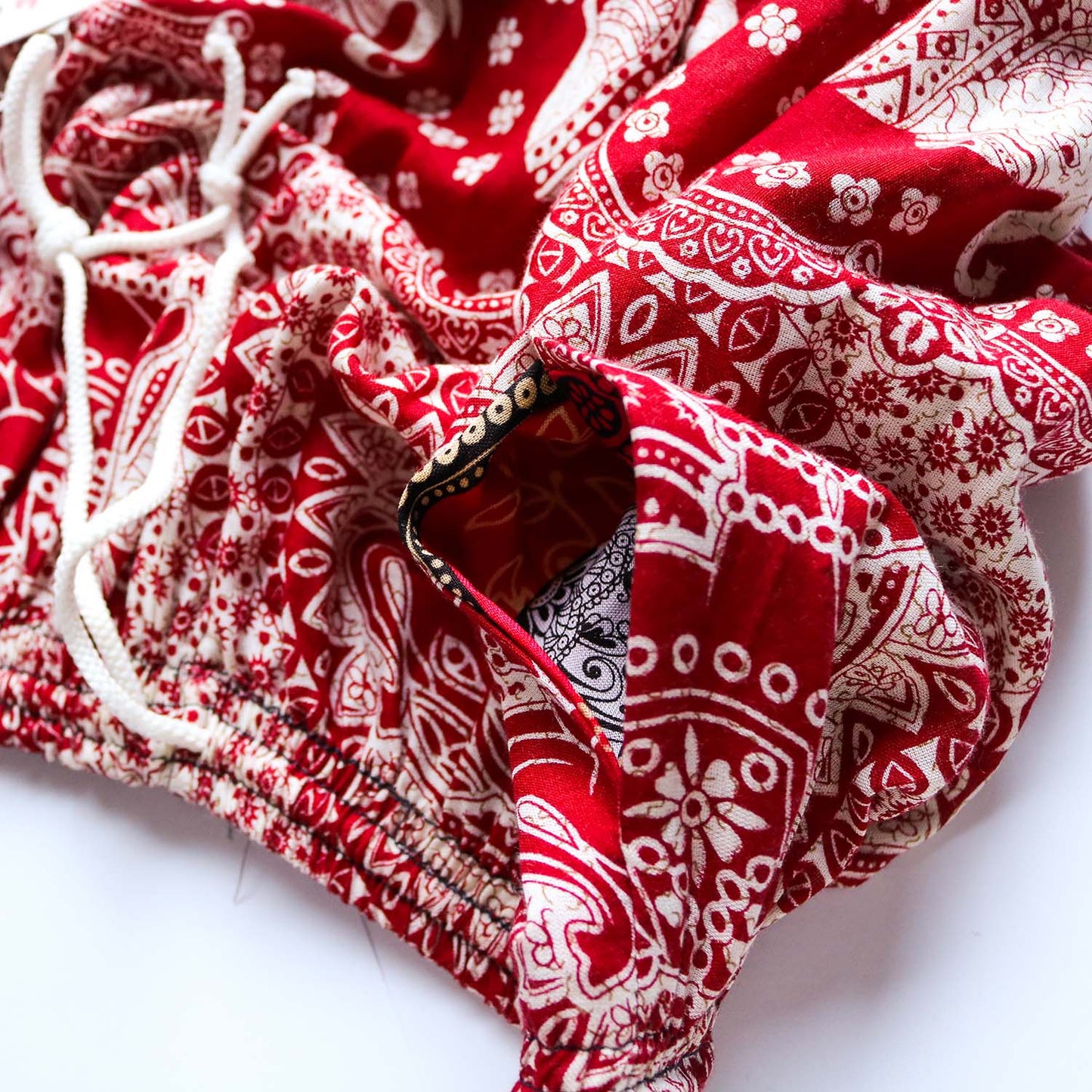 タイパンツ 赤柄 -2