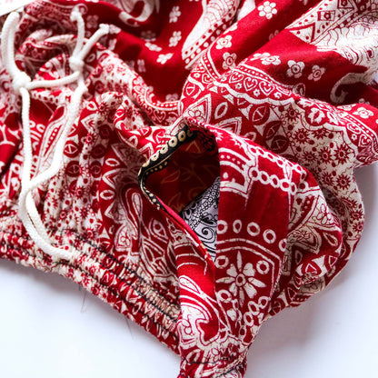 タイパンツ 赤柄 -2