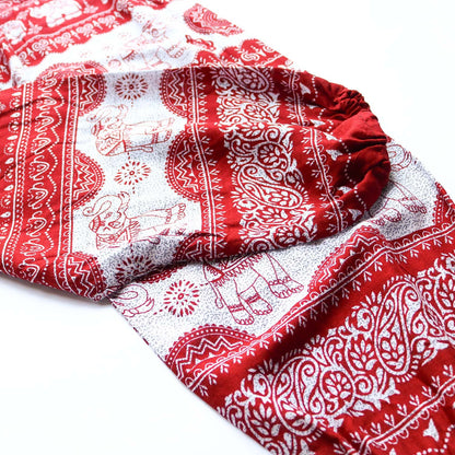 タイパンツ 赤柄 -1