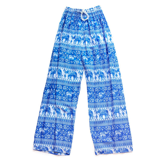 タイパンツ 青柄 -1