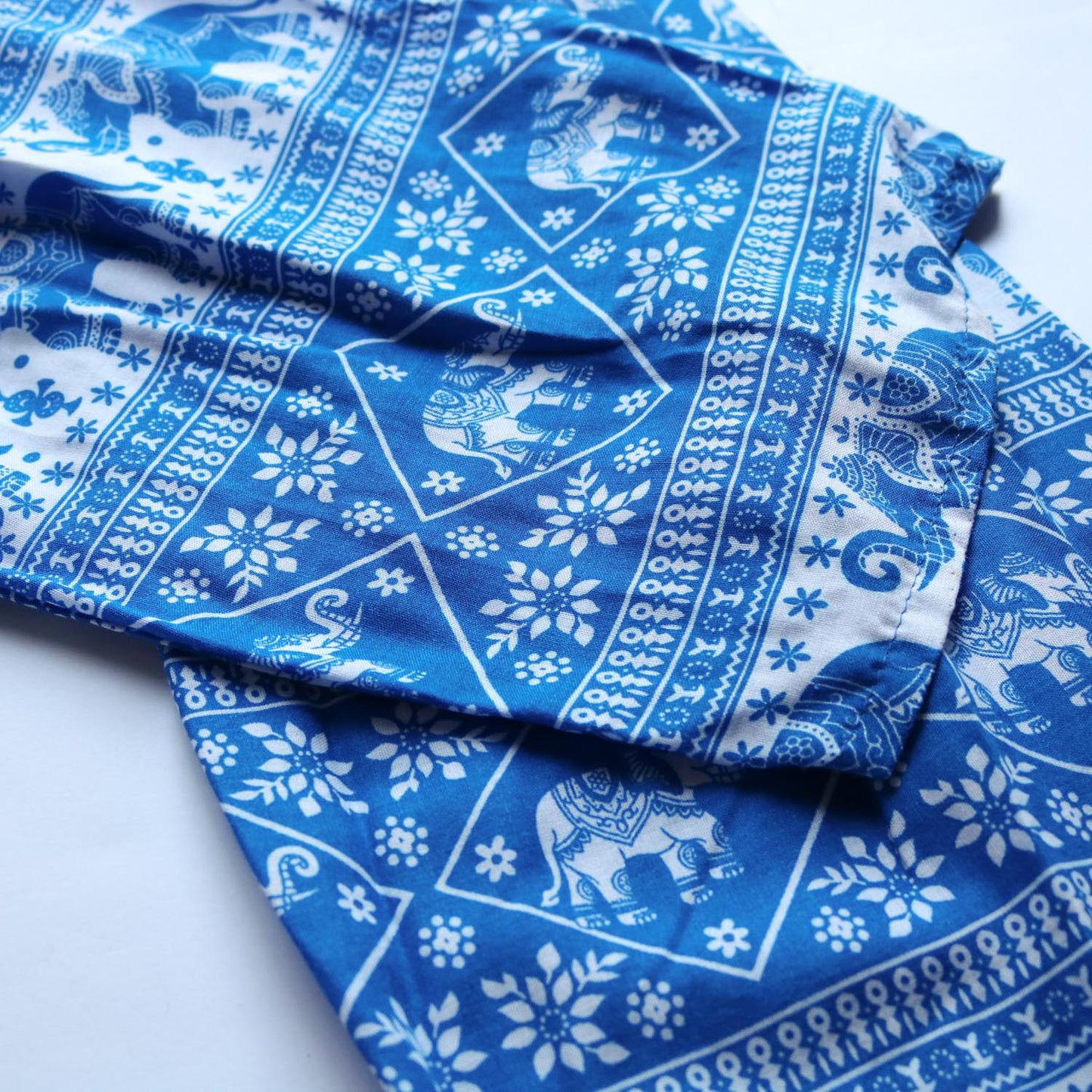 タイパンツ 青柄 -1