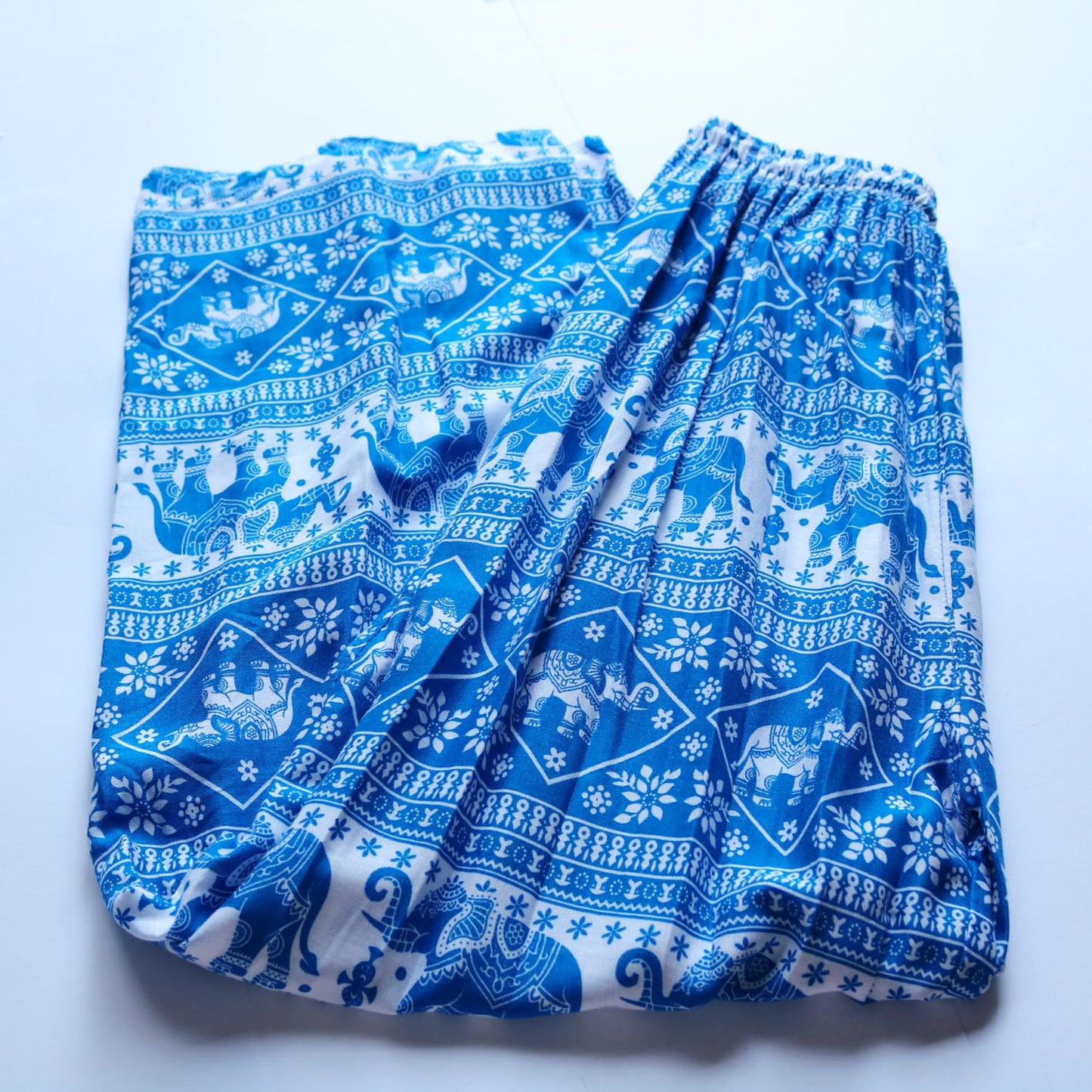 タイパンツ 青柄 -1