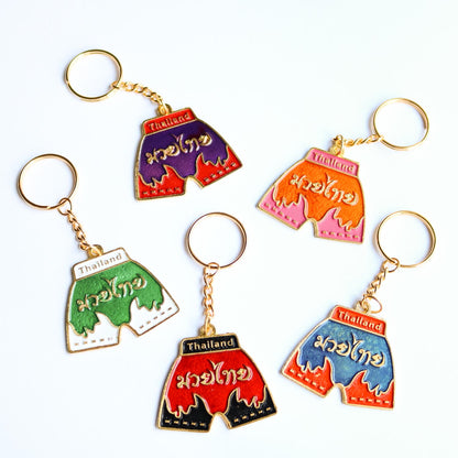 ムエタイパンツ ゴールド キーホルダー 全５色