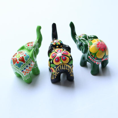 象のオブジェ ハンドペイント