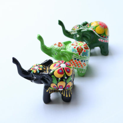 象のオブジェ ハンドペイント