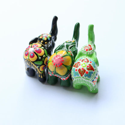 象のオブジェ ハンドペイント