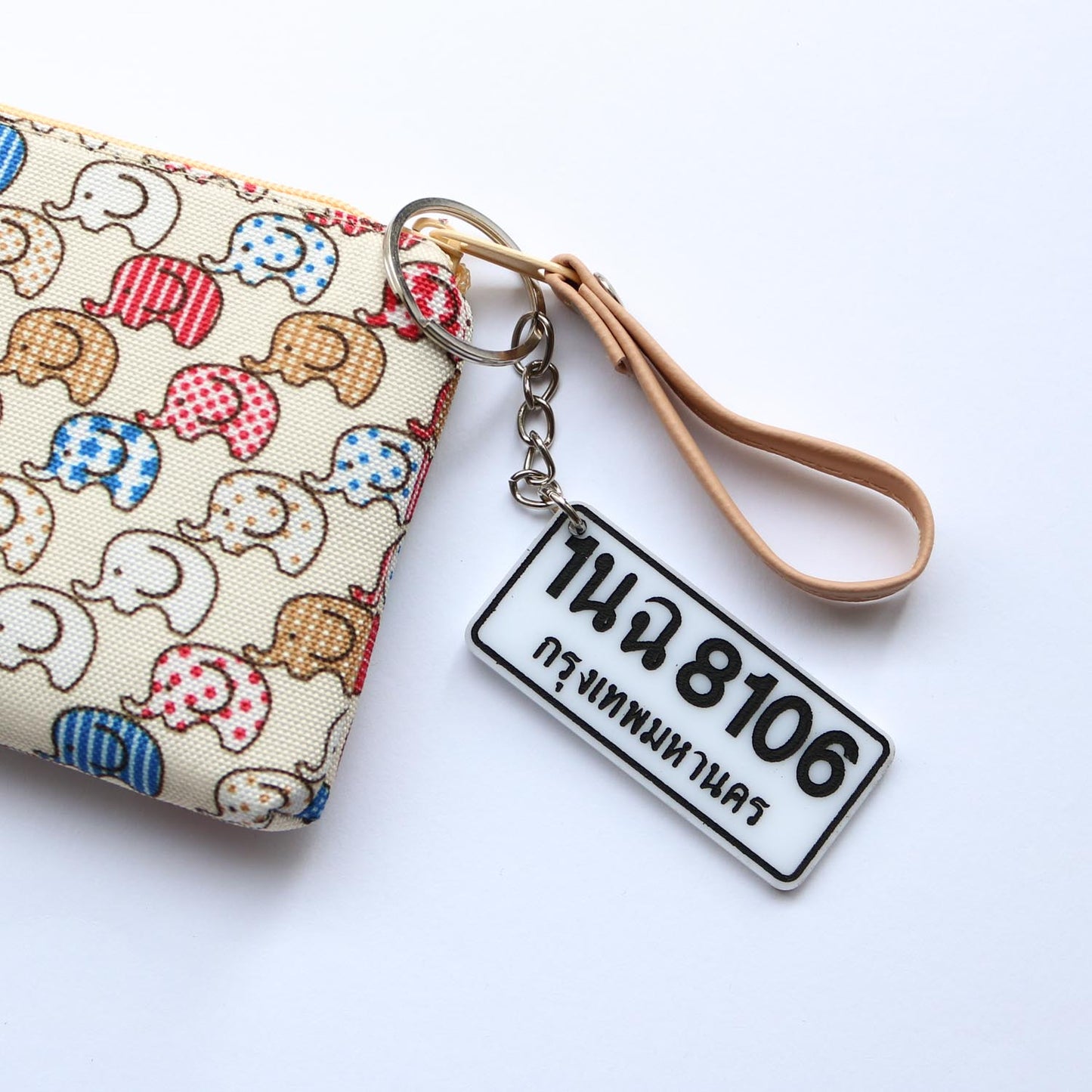 タイのナンバープレート ミニチュアキーホルダー