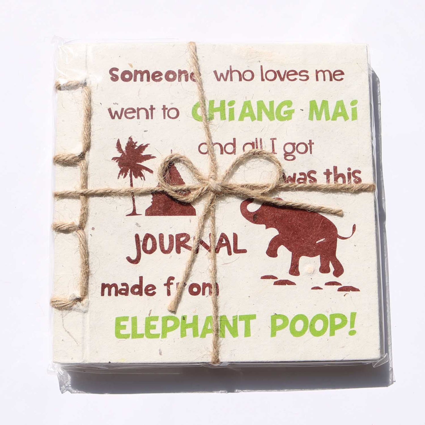 チェンマイ 象のうんちから作られたフリーノート