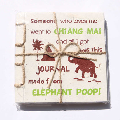 チェンマイ 象のうんちから作られたフリーノート