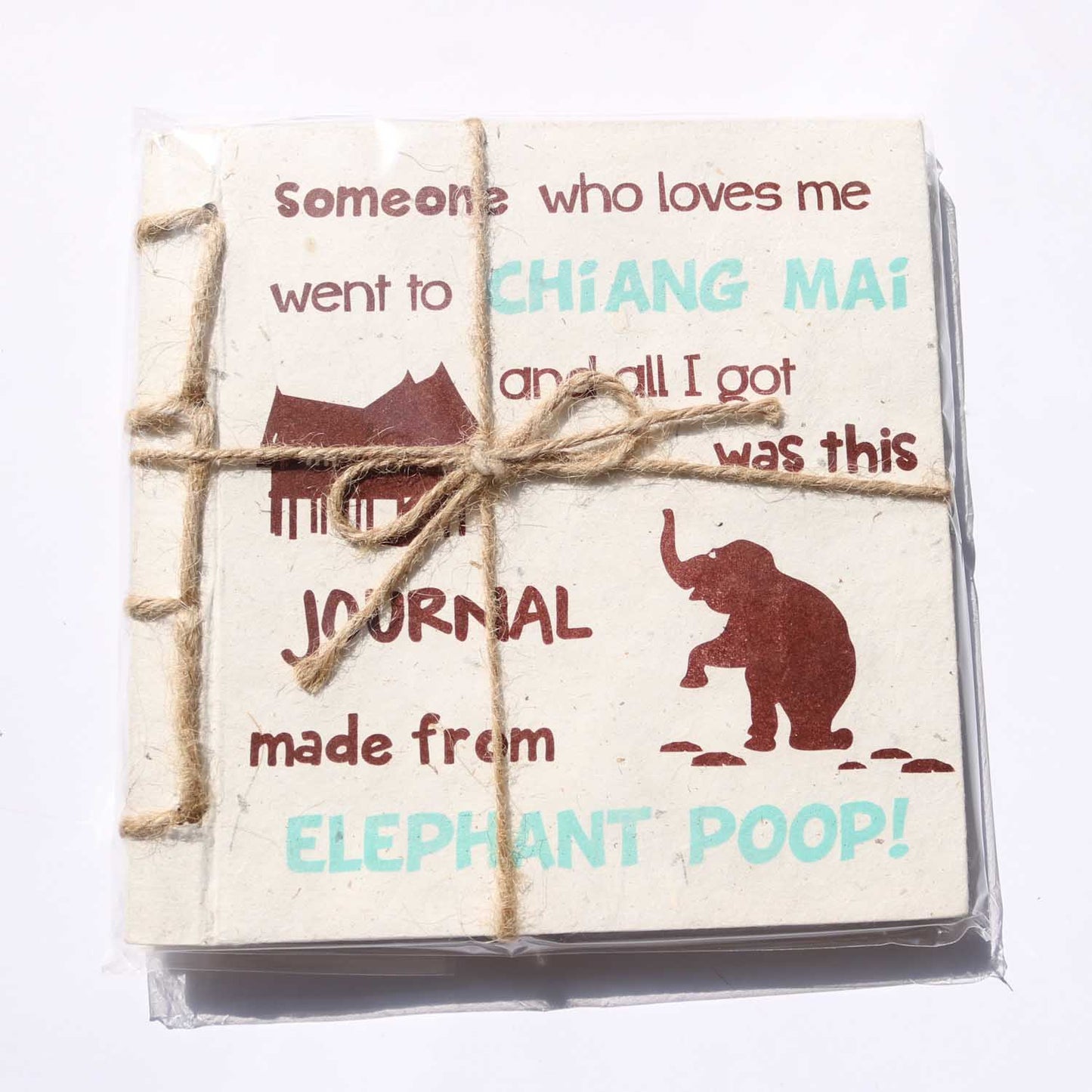 チェンマイ 象のうんちから作られたフリーノート