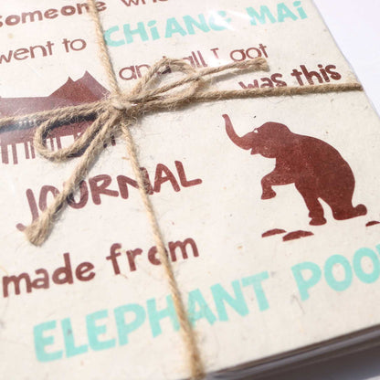 チェンマイ 象のうんちから作られたフリーノート