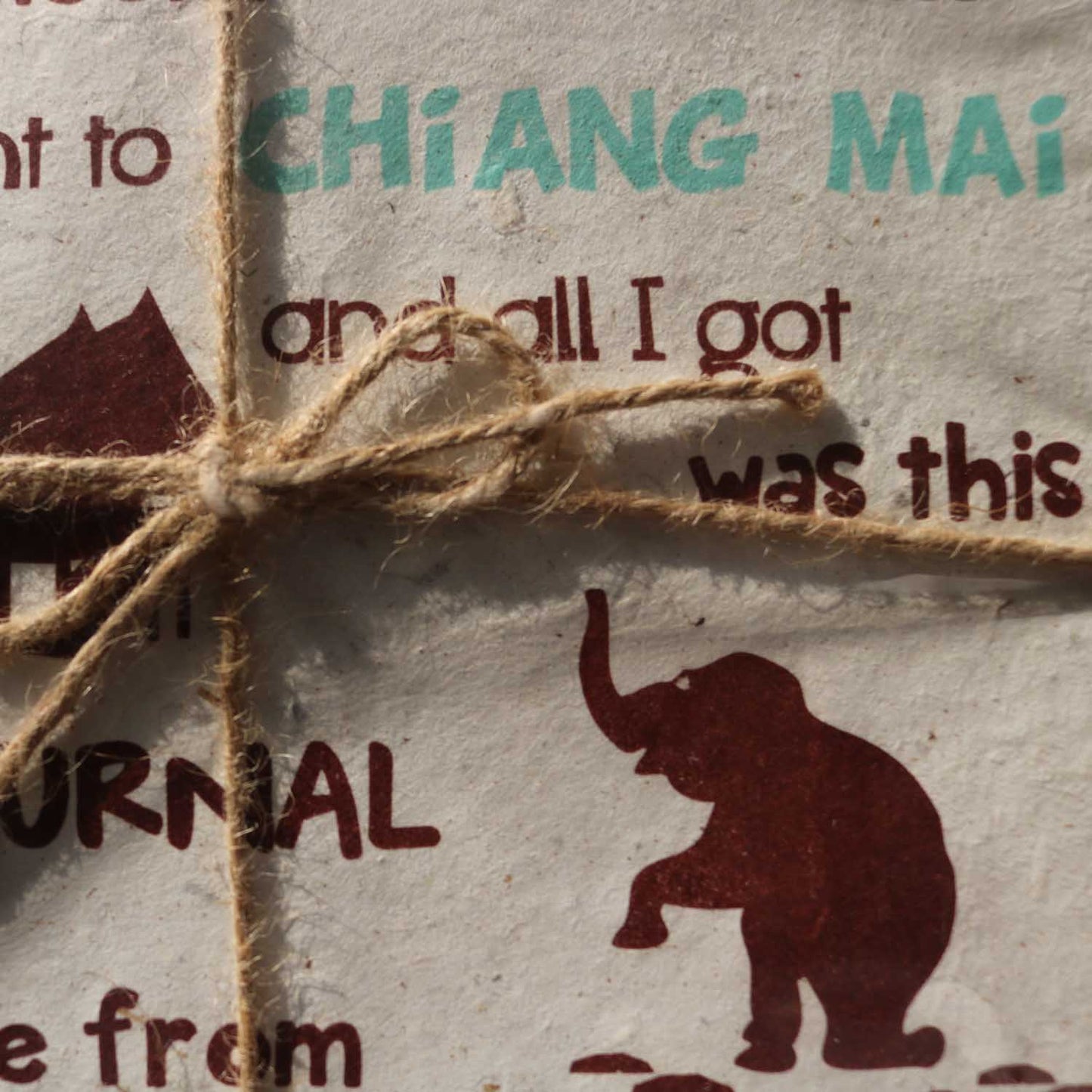 チェンマイ 象のうんちから作られたフリーノート