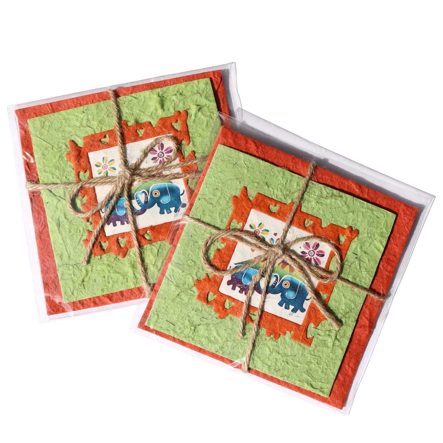 チェンマイ 象のうんちから作られたグリーティングカード