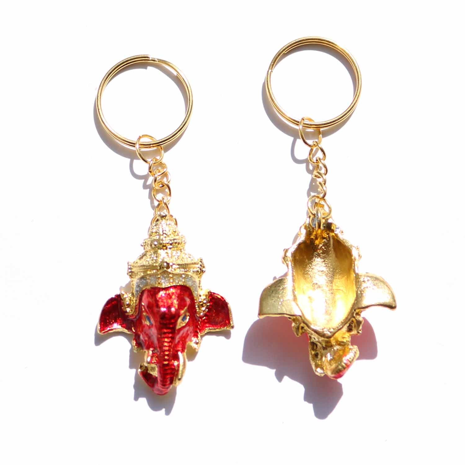ガネーシャ キーホルダー【全5色】タイ製 象の神様 金運・開運 お守り