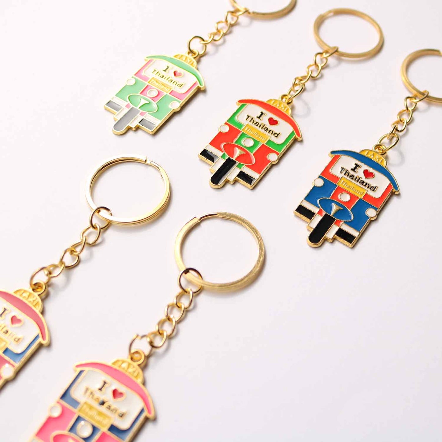 トゥクトゥク レトロポップ メタルキーホルダー