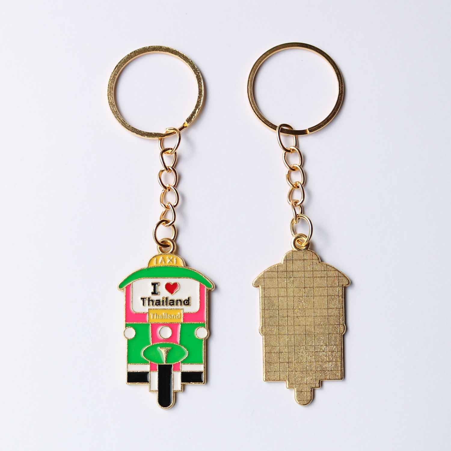 tuki. キーホルダー トゥクトゥク キーホルダー【全5色】タイ製 ゴールド エナメル タイ