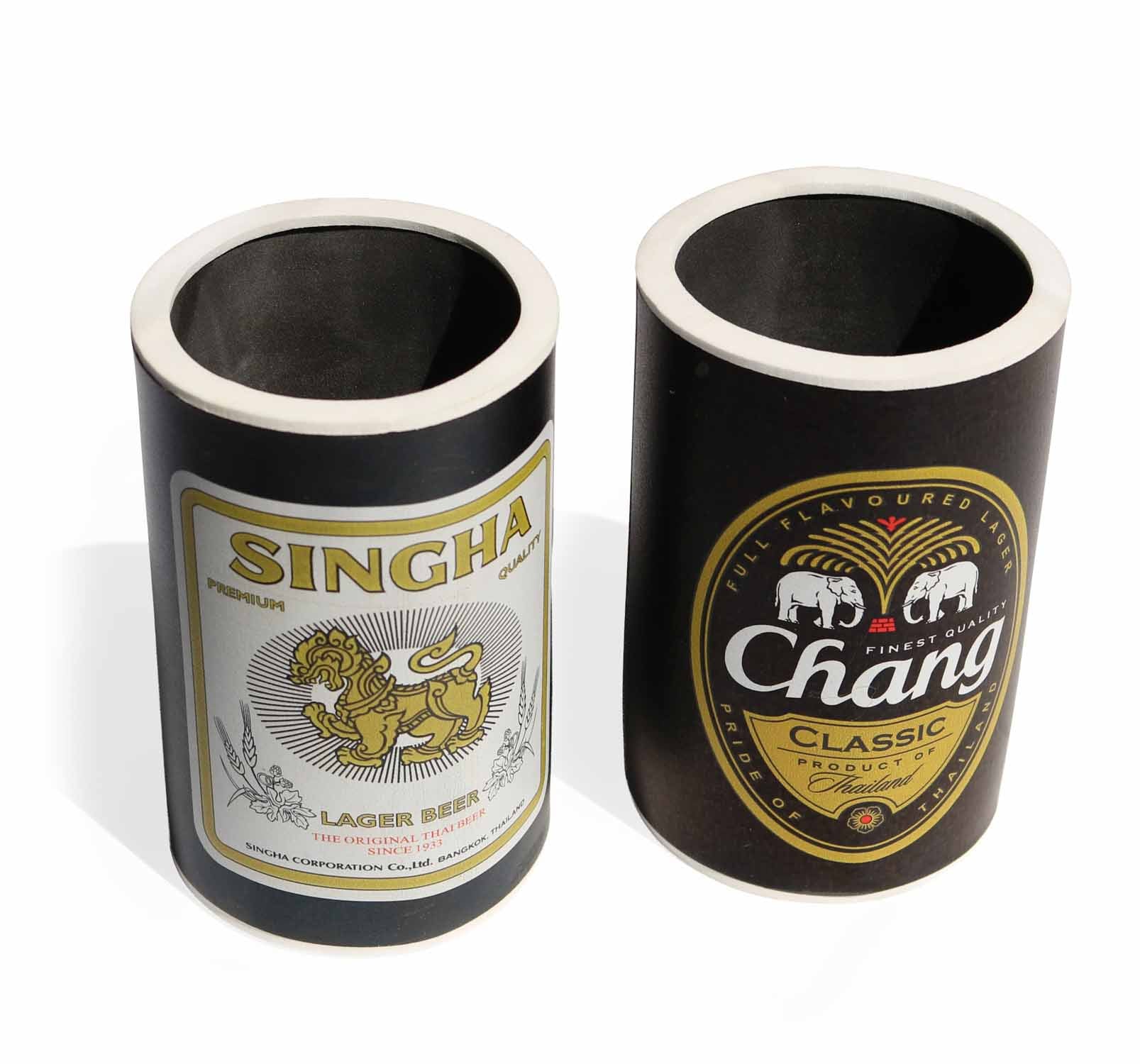 チャン・パラ（chang par）　携帯用酒筒　チベット タイビール 保冷ボトルホルダー【シンハー／チャーン 全2種】中瓶対応