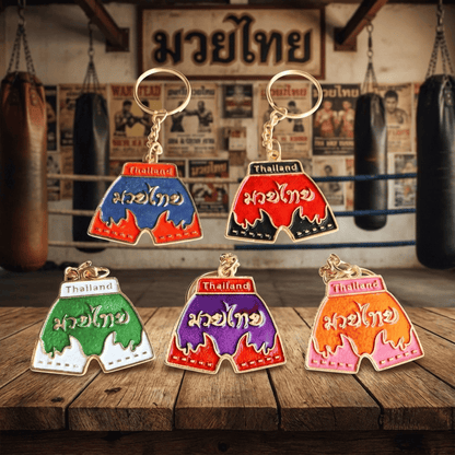 ムエタイパンツ ゴールド キーホルダー 全５色